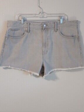 Madwell Gray Relaxed Denim Shorts Size 33